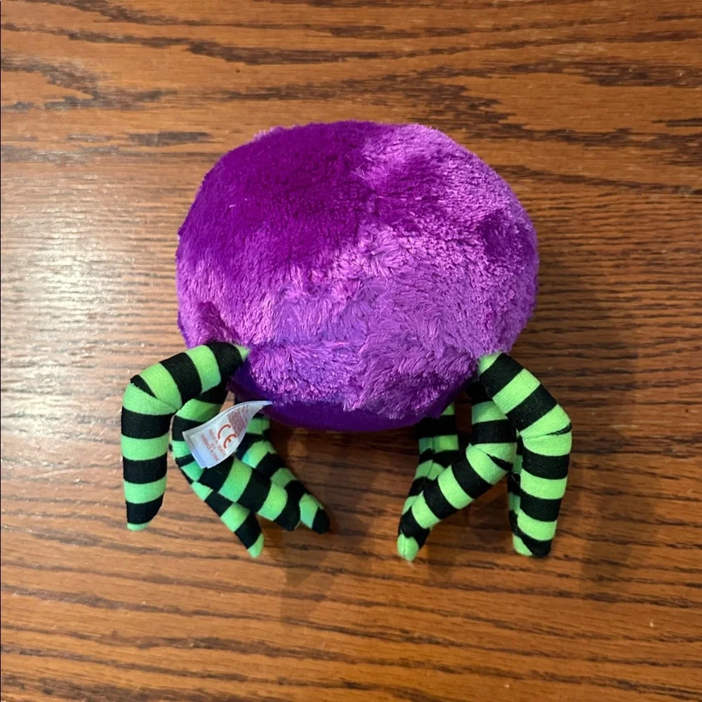 Ty Beanie Boo’s Purple Plush Spider Toy Crawly with tags - Picture 2 of 5